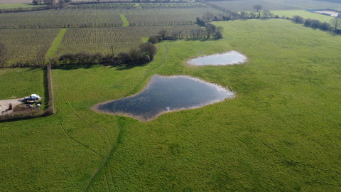 Flooding on land now designated in the Local Plan as Development area HA1
